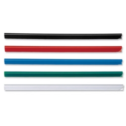 Durable Spine Bars 60 Sheets A4 6mm Black [Pack
